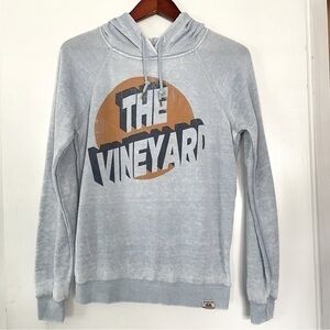 Techstyles The Vineyard hoodie sweatshirt blue orange size small